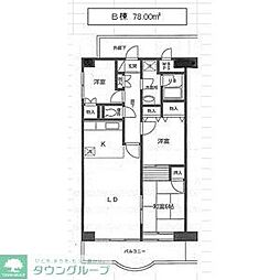 シラカワパレス 3LDKの間取図画像