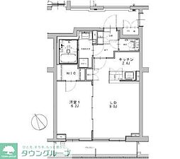 プロヴェールレジデンス 1LDKの間取図画像