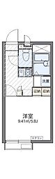 レオパレスプランドールKOZU 1Kの間取図画像
