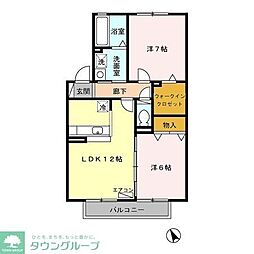 マークサウンド5 2LDKの間取図画像