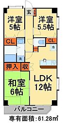 プライムガーデン 3LDKの間取図画像
