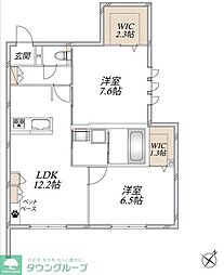 フィオーレ・ディ・バンブー 2LDKの間取図画像
