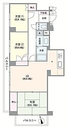 アーバンハイツ川口 3LDKの間取図画像