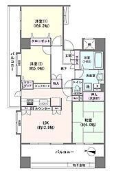ローヤルシティ浦和岸町 3LDKの間取図画像