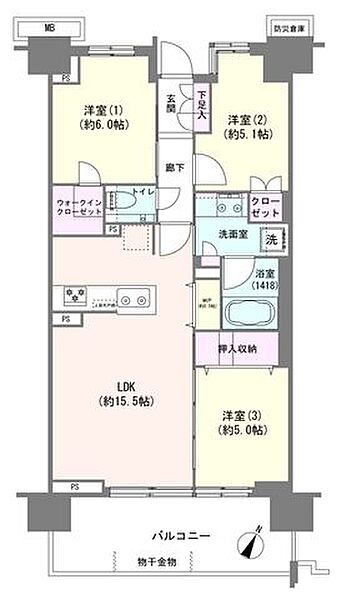 間取りを拡大表示