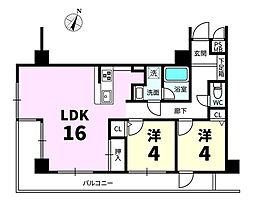 ノーブルビッグヴァン南林間 3LDKの間取り