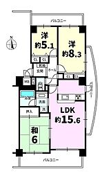 間取図画像 3LDK