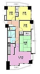 ナイスアーバン志木 8階3SLDKの間取り