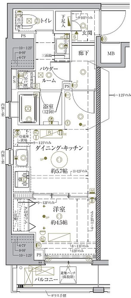 1DK 間取り