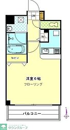 リバーストーン神大寺7 1Kの間取図画像