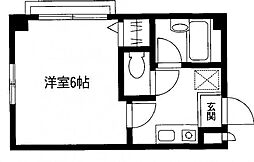 ディアコート新羽 1Kの間取図画像