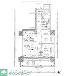 横浜市都筑区中川中央1丁目マンション 2LDKの間取図画像