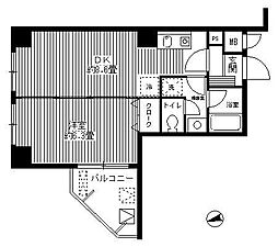 ラフィーネ港北 1DKの間取図画像