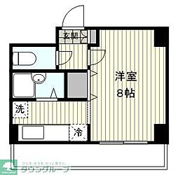 プラザKSN大倉山 ワンルームの間取図画像