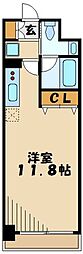 コンフォール・パレス ワンルームの間取図画像