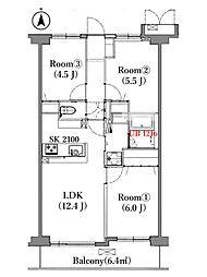 間取図画像 3LDK