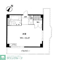セイコーガーデン朝霞 1Kの間取図画像