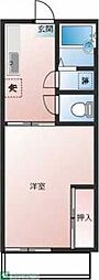 トレニアコーポ 1DKの間取図画像