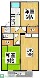 T,S,Tサンハイツ 2DKの間取図画像