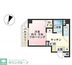 セイコーガーデン3 1Kの間取図画像