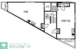 小久保ビル ワンルームの間取図画像
