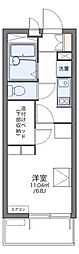 東武東上線 川越駅 徒歩4分の賃貸マンション 4階1Kの間取り