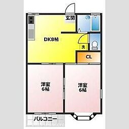 間取図画像 2DK