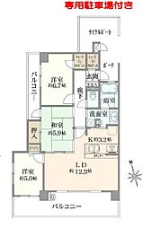 ライフピア蕨南町壱番館 3LDKの間取図画像