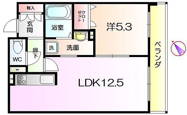 シャーメゾンアラブランコ ｜大阪府堺市北区中百舌鳥町6丁(賃貸マンション1LDK・1階・44.65㎡)の写真 その2