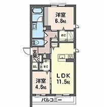 シャーメゾンセレーノB棟 302 ｜ 大阪府堺市西区鳳西町2丁316-1（賃貸マンション2LDK・2階・61.75㎡） その2