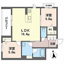 HARUなかもず 203 ｜ 大阪府堺市北区中百舌鳥町5丁（賃貸マンション2LDK・2階・59.85㎡） その2