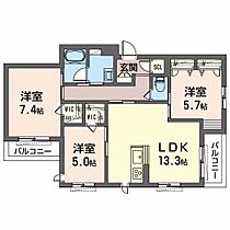 ウインドベル堺東 301 ｜ 大阪府堺市堺区南田出井町2丁（賃貸マンション3LDK・3階・74.35㎡） その2