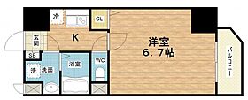 ALZA西本町  ｜ 大阪府大阪市西区阿波座2丁目2-4（賃貸マンション1K・2階・23.23㎡） その2