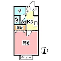 セジュールα 207 ｜ 岡山県倉敷市大内1043-5（賃貸アパート1K・2階・26.78㎡） その2