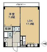 ニューレント中祥 703 ｜ 岡山県倉敷市松島1104-1（賃貸マンション1LDK・7階・59.00㎡） その2