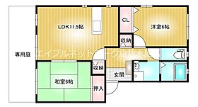 フォブール緑丘　A 103 ｜ 岡山県倉敷市児島稗田町1700-1（賃貸アパート2LDK・1階・55.89㎡） その2