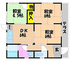 岡借家 D棟 ｜ 岡山県岡山市北区撫川1051-11（賃貸一戸建3DK・1階・49.70㎡） その2