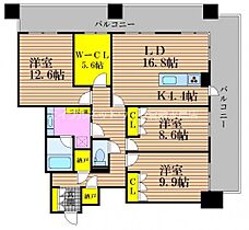 ＬA　ＭＩＡ　ＣＡＳＡ 1201 ｜ 岡山県岡山市南区東畦155-18（賃貸マンション3LDK・12階・128.87㎡） その2