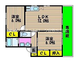 ソレアードAkai 101 ｜ 岡山県岡山市北区花尻ききょう町7-103（賃貸アパート2LDK・1階・55.41㎡） その2