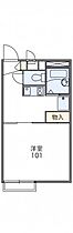 岡山県岡山市北区平田160-114（賃貸アパート1K・2階・23.18㎡） その2