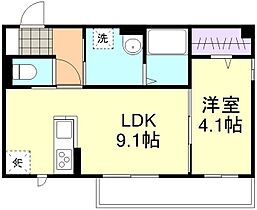 フォルティス四十瀬 302 ｜ 岡山県倉敷市四十瀬558（賃貸アパート1LDK・3階・33.52㎡） その2