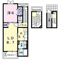 Ｆｉｏｒｉｒｅ 303 ｜ 岡山県岡山市南区豊成2丁目9番1号（賃貸アパート1LDK・3階・52.99㎡） その2