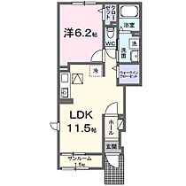 スプリング　テンＢ 101 ｜ 岡山県倉敷市玉島乙島6387番地1（賃貸アパート1LDK・1階・43.61㎡） その2