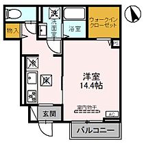 カーサ旭町 103 ｜ 岡山県倉敷市神田3丁目8-19（賃貸アパート1R・1階・36.55㎡） その2