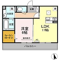 リヴィエール 105 ｜ 岡山県倉敷市児島田の口2丁目1-8（賃貸アパート1LDK・2階・45.04㎡） その2