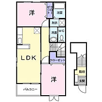 グレース・コートＢ 201 ｜ 岡山県総社市中原976番地72（賃貸アパート2LDK・2階・57.02㎡） その2