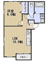 ラデッシュタウン撫川壱番館 101 ｜ 岡山県岡山市北区撫川79-5（賃貸アパート1LDK・1階・38.57㎡） その2