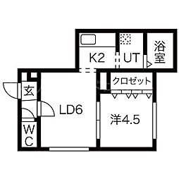 間取図画像 1LDK