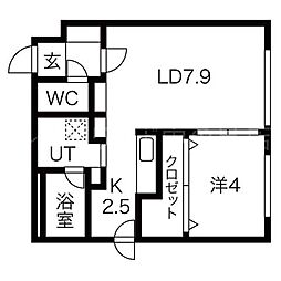 Qualia(クオリア)東札幌 2階