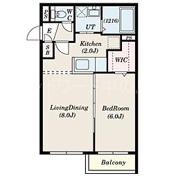 ネクステージ平岸 1LDKの間取図画像